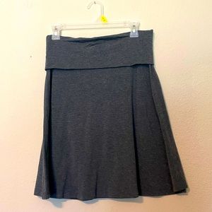 Gray midi skirt